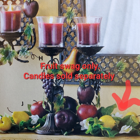 Sonoma fruit swag New Home Interiors Artificial fruit f;oral apples pears 28" - Picture 10 of 13